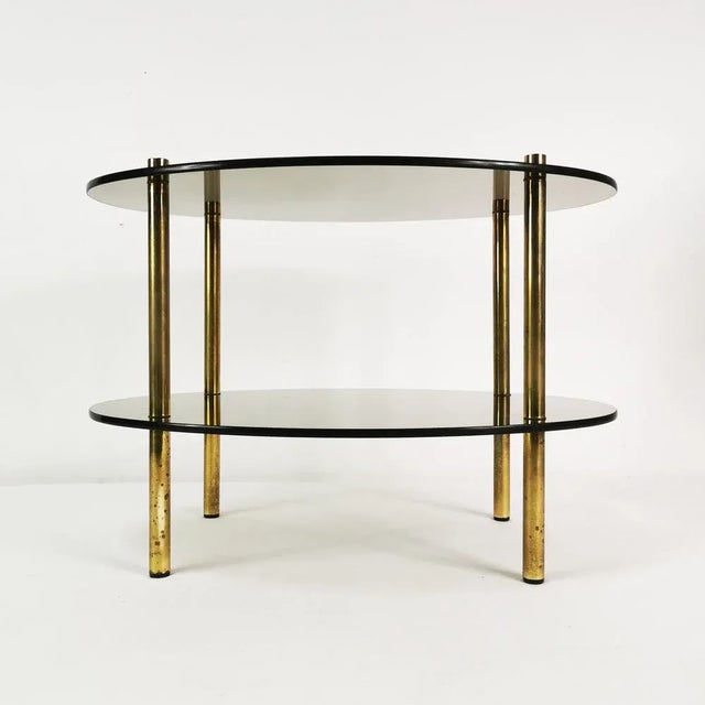 Minimalist Oval Side Table, Germany, 1960s For Sale - Image 11 of 13