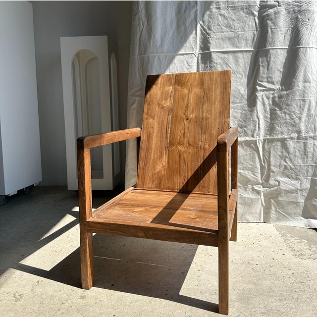 Large Vintage Lounge Chair in Teak For Sale - Image 6 of 9