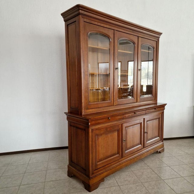 Wood Wooden Showcase Cabinet, 2000s For Sale - Image 7 of 11