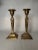 Metal Pair of French Renaissance Solid Brass Candlesticks For Sale - Image 7 of 12