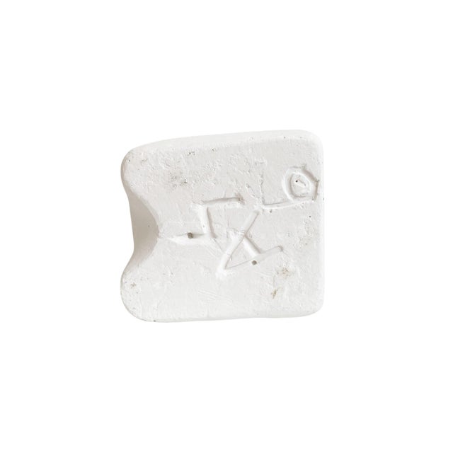 White Carved White Chalk Modern Sculpture For Sale - Image 8 of 8