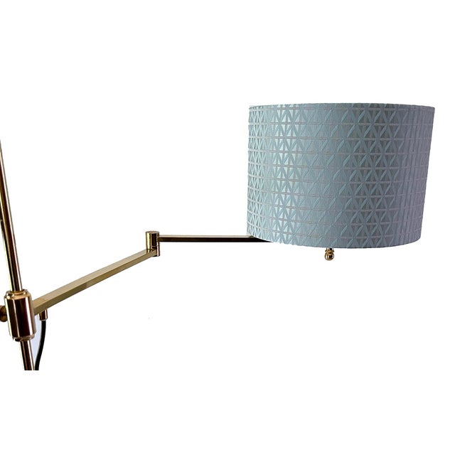 Metal Vintage Swing Sconce in Bronze and Brass, 1960s For Sale - Image 7 of 16