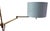 Metal Vintage Swing Sconce in Bronze and Brass, 1960s For Sale - Image 7 of 16
