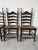 Vintage French Country Style Oak Ladder Back Rush Seat Dining Chairs – Set of 4 For Sale In Miami - Image 6 of 18