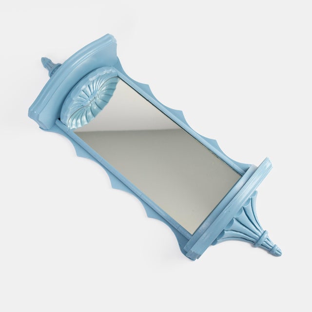 Vintage Chinoiserie Pagoda Mirrored Wall Shelves - A Pair For Sale In New York - Image 6 of 17