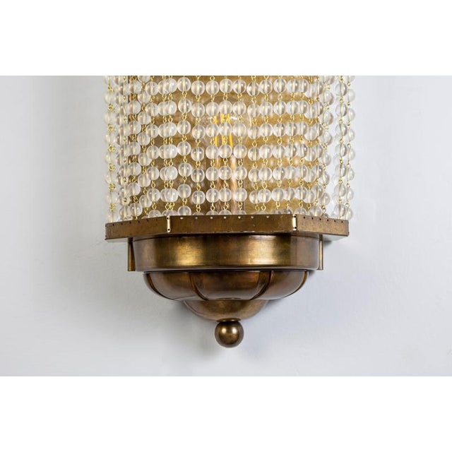 Vintage Art Deco Style Crystal Sconces, 1970, Set of 4 For Sale - Image 6 of 17