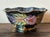 Italian Mid 20th Century Italian Hand Painted Glossy Dish With Florals For Sale - Image 3 of 8