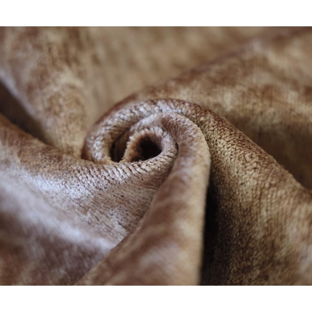"Subtle sophistication defines this handcrafted silk velvet lumbar pillow, where soft geometry and luminous neutrals...
