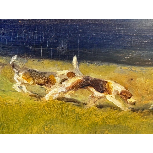 Raoul Millais Hunting Painting, English Fox Hunt Scene, Grey Horse Scarlet Huntsman With Hounds, Sussex Sporting Art For Sale - Image 12 of 18