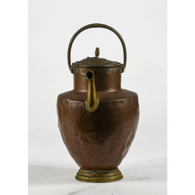Amphora Copper Jug ​​with Brass Spout, Italy, 1800 For Sale - Image 3 of 10