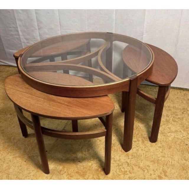Wood Mid-Century Vintage Teak Trinity Coffee Table from Nathan, 1960s, Set of 4 For Sale - Image 7 of 9