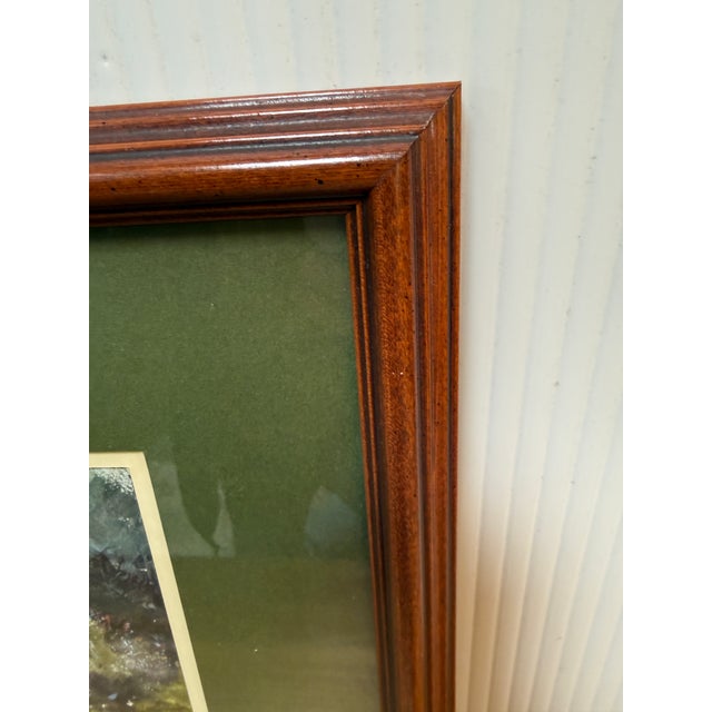 Original Watercolor Landscape Painting, Framed For Sale In San Francisco - Image 6 of 12