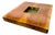 Willy Rizzo Burl Wood and Brass Coffee Table, Italy, 1970s For Sale
