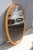 1960s Oval Italian Mirror in Wood & Golden Aluminum, 1960s For Sale - Image 5 of 9