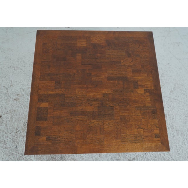 Wood Pair John Stuart Mid Century Modern Walnut End Tables For Sale - Image 7 of 18