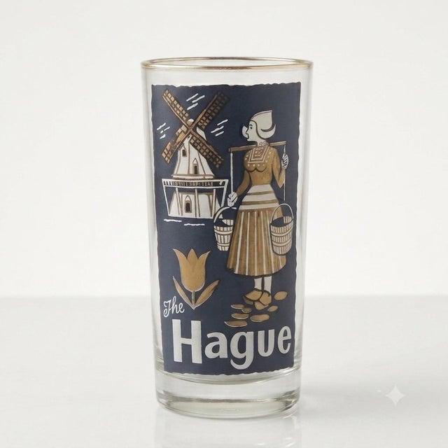 1960s 1960s Libbey Glass Co. "Cities of the World" Glassware Collection. Set of 5 For Sale - Image 5 of 7