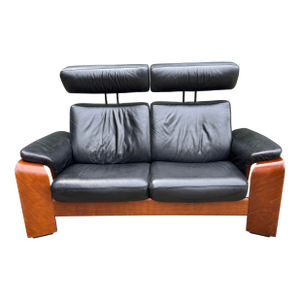 Ekornes Stressless Reclining Leather Loveseat Sofa