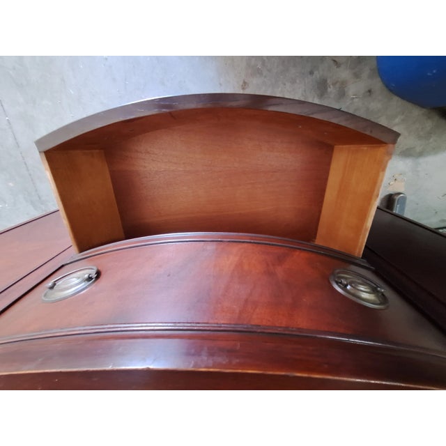 Wood Vintage Drexel New Travis Court Mahogany China Cabinet For Sale - Image 7 of 14