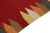 1980s 1980s Vintage Sofreh Kilim Rug in Red With Colorful Geometric BOrders For Sale - Image 5 of 6