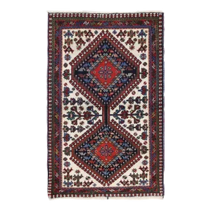 Pasargad Ivory Color Hand Knotted Persian Yalameh