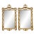 Vintage Gilt Tipped Pagoda Mirrors - A Pair For Sale