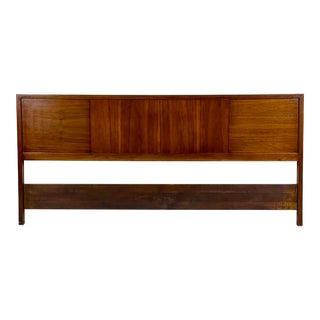 Mid Century Modern King Size Walnut Headboard by Dale Ford for Widdicomb Furniture For Sale