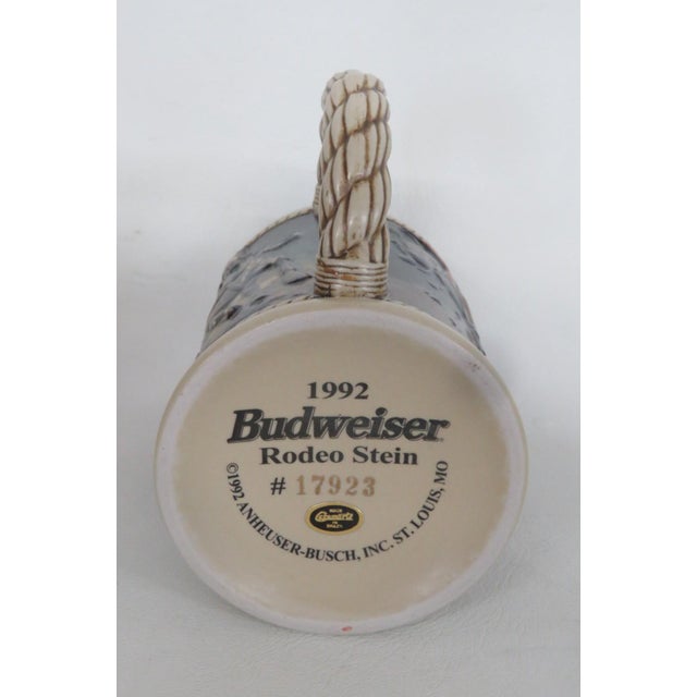 Budweiser Rodeo Stein 1992 Anheuser Busch Ceramarte Ceramic W Original Box 4866b For Sale In Miami - Image 6 of 16