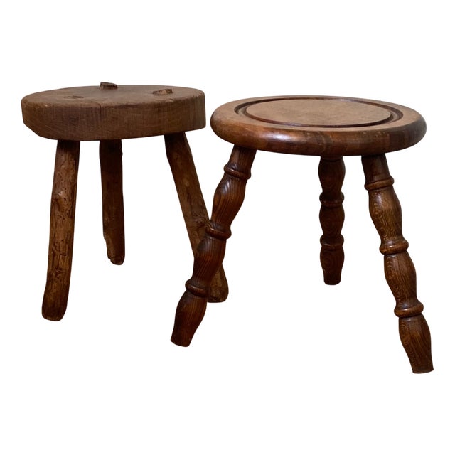 Antique Stools, 1890s, Set of 2 For Sale