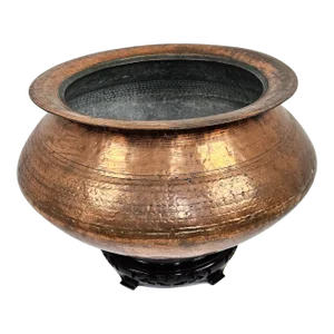 Late 19th Century Copper Indian Degchi Cooking Pot