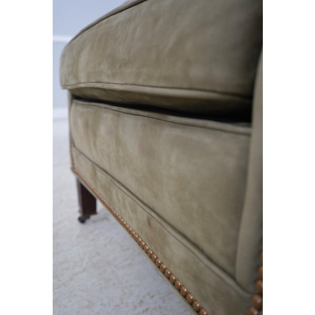 Pair Hancock & Moore Suede Lounge Chairs For Sale - Image 10 of 18