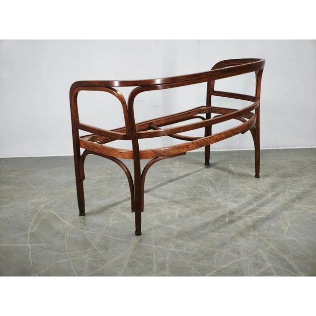 Model 715/C Settee by Gustav Siegel for Jacob & Josef Kohn, 1901 For Sale - Image 14 of 16