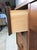 1960s Mid Century Modern Four Drawer Writing Desk With Curved Drawer Fronts and Brass Hardware For Sale - Image 5 of 11