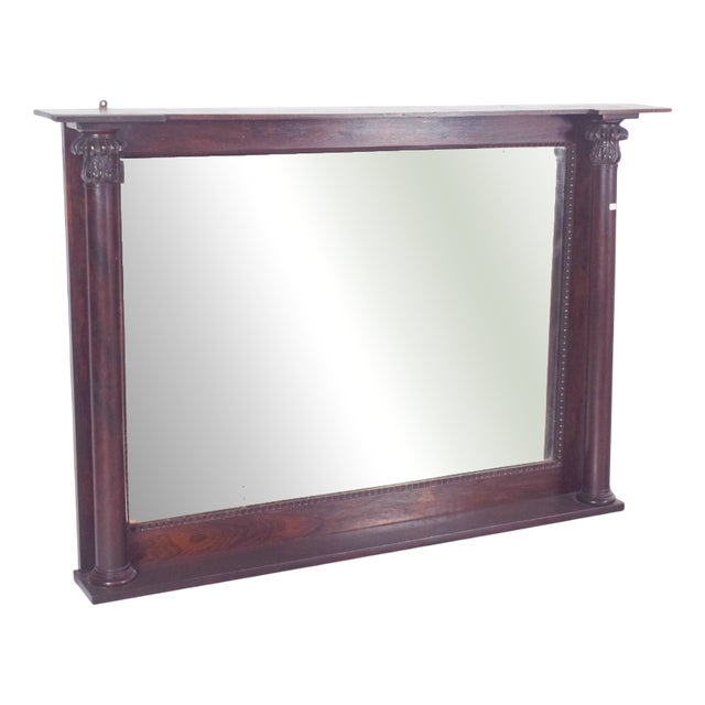 Empire Rectangular Mirror in Rosewood, 19th Century For Sale