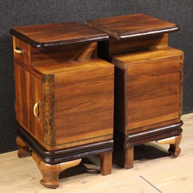 20th Century Italian Bedside Tables, 1950s, Set of 2 For Sale - Image 4 of 13