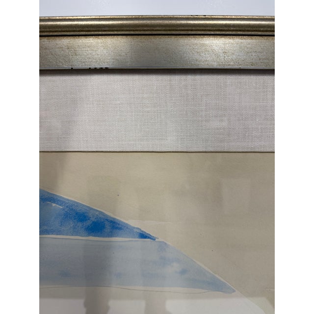 21st Century, Untitled (Figurative Landscape), Contemporary Expressionist, Watercolor Painting on Board, Newly Framed, Artist John Bunker For Sale - Image 4 of 11