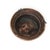 Copper Hand-Hammered Copper Hanging Planter With Forged Iron Chain 12" For Sale - Image 8 of 17