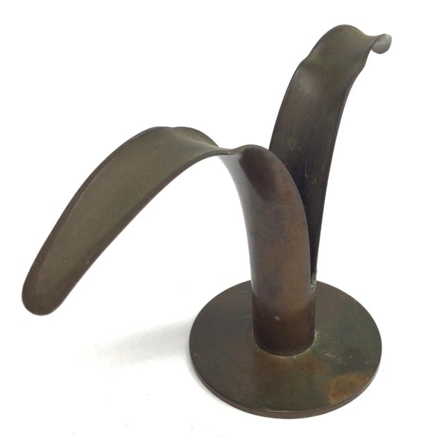 Antique Holland Brass Candle Holder For Sale - Image 10 of 13