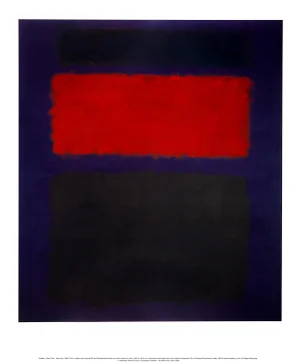 1998 Mark Rothko "Untitled (1960)" Poster