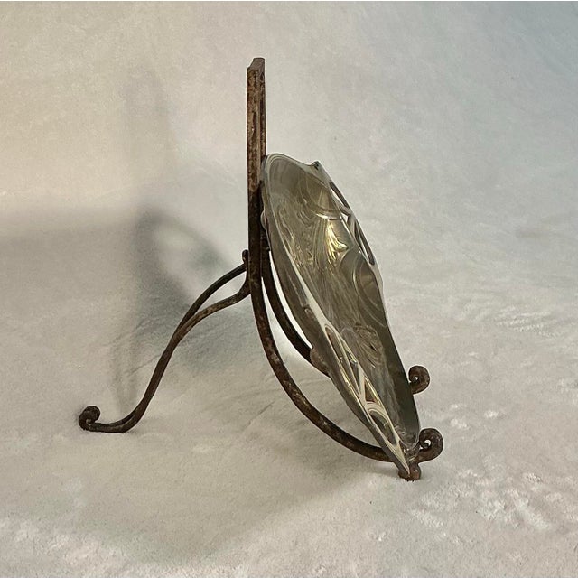 Antique Art Nouveau Brass Decorative Serving Tray Floral Motifs, Late 19th-Early 20th Century For Sale - Image 9 of 12