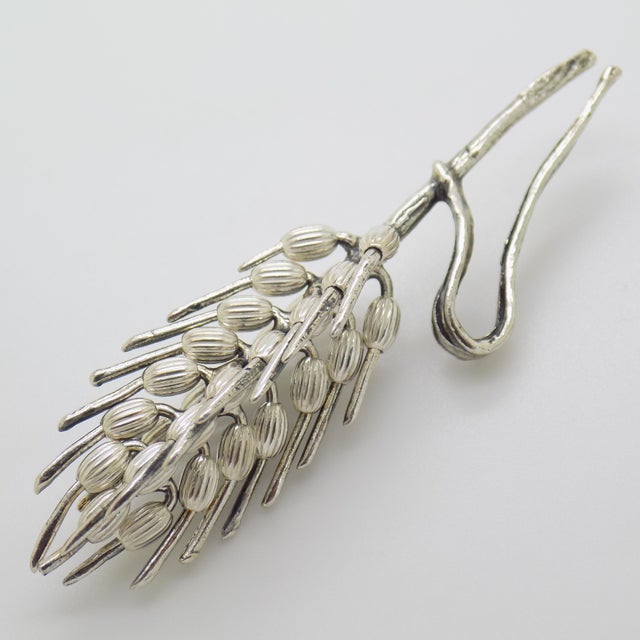 Vintage Italian Handmade Genuine Silver Ear of Wheat Figurine, 1970s For Sale - Image 4 of 12