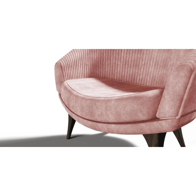 Personified as a woman, Amaterasu sun and universe Goddess was the inspiration behind Amaterasu Upholstered Armchair. with...