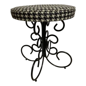 Vintage Wrought Iron Spanish Villa Stool