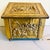 Early 20th Century 19th-Century Style English Repoussé Brass Fireside Coal & Kindling Box on Casters For Sale - Image 5 of 12