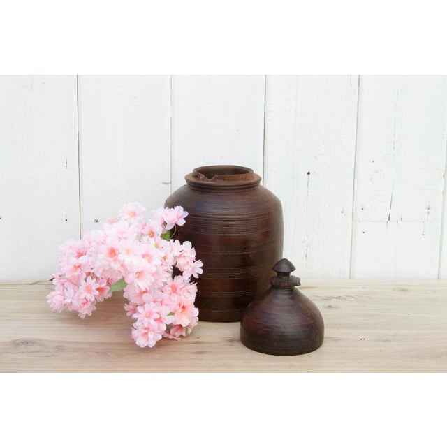 Asian Antique 19th Century Tall Nepalese Antique Container For Sale - Image 3 of 11