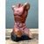 Brown Vintage Wood Male Torso Sculpture For Sale - Image 8 of 12