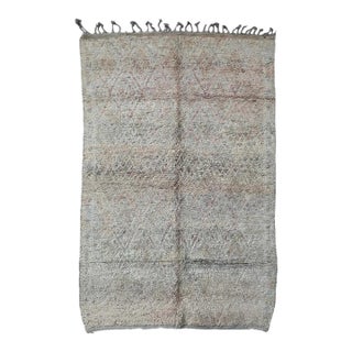 Moroccan Vintage Beni Mguild Wool Rug - 9.8 X 6.5 Ft For Sale