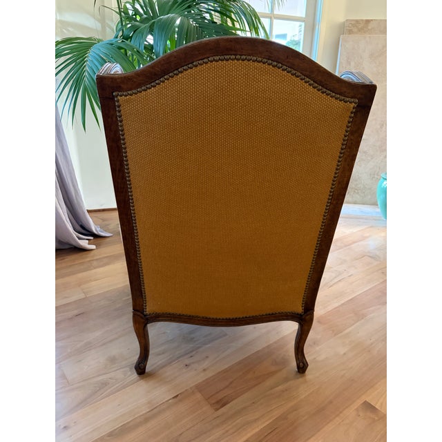 English 1980s Old English-Style Wing Backed Arm Chair For Sale - Image 3 of 3