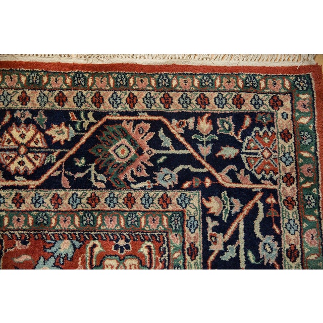 Vintage Indian Bijar Design Carpet - 7'9" x 9'11" For Sale - Image 9 of 12