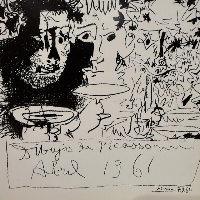 1960s Abril 1961 Pablo Picasso Sala Gaspar Barcelona For Sale - Image 5 of 8