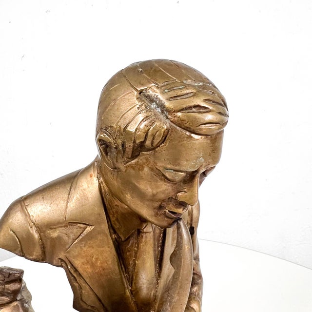 Vintage Jazz Player Saxaphone Musician Sculpture Figurine For Sale - Image 11 of 13